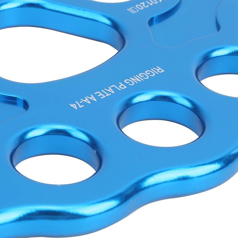 CHICIRIS High Strength Rigging Plate, 45KN Load Capacity, 8-Hole Design, Lightweight Aluminum Alloy Split Connector for Climbing, Mountaineering, Camping, and Ropework Training - Image 3